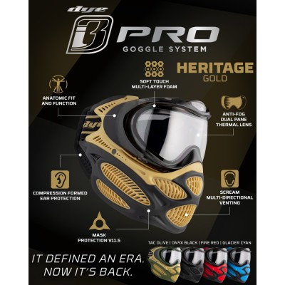 Dye i3 Pro Invision Goggle System