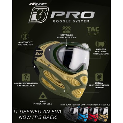 Dye i3 Pro Invision Goggle System